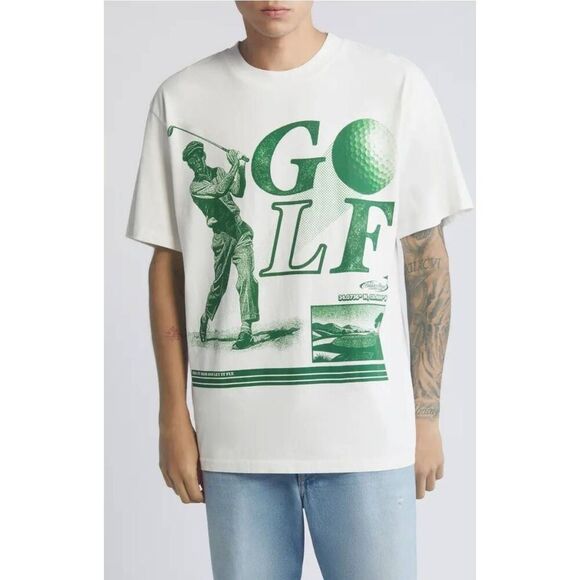ID Supply Co Golf Swing Graphic Tee Crewneck 100% Cotton Nordstrom - Picture 1 of 6